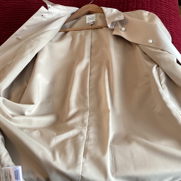 Joan and David Trench Coat Size Medium, fits like a small - Picture 12 of 14